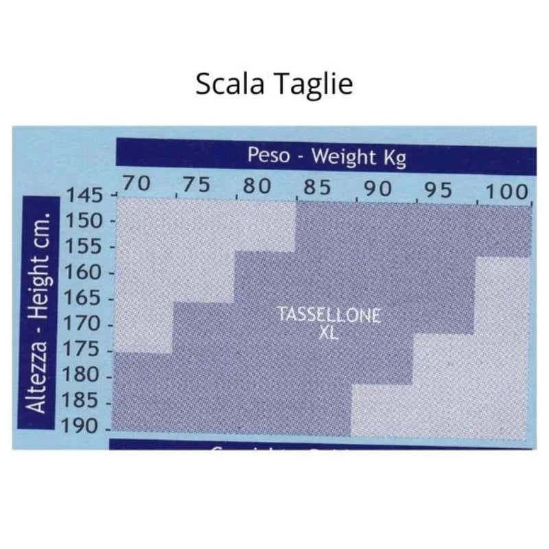 Tabella taglie e colori