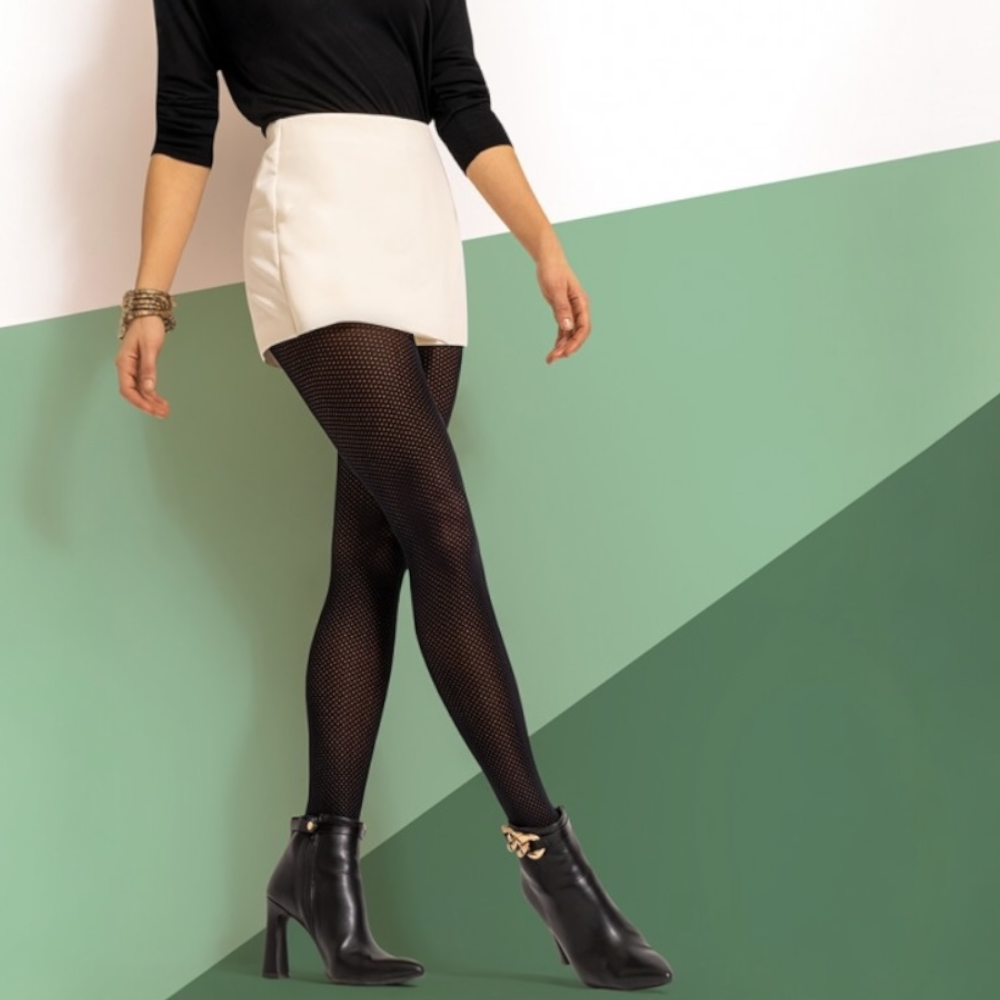 Bc art Febe women's patterned microfiber tights, 3 pairs