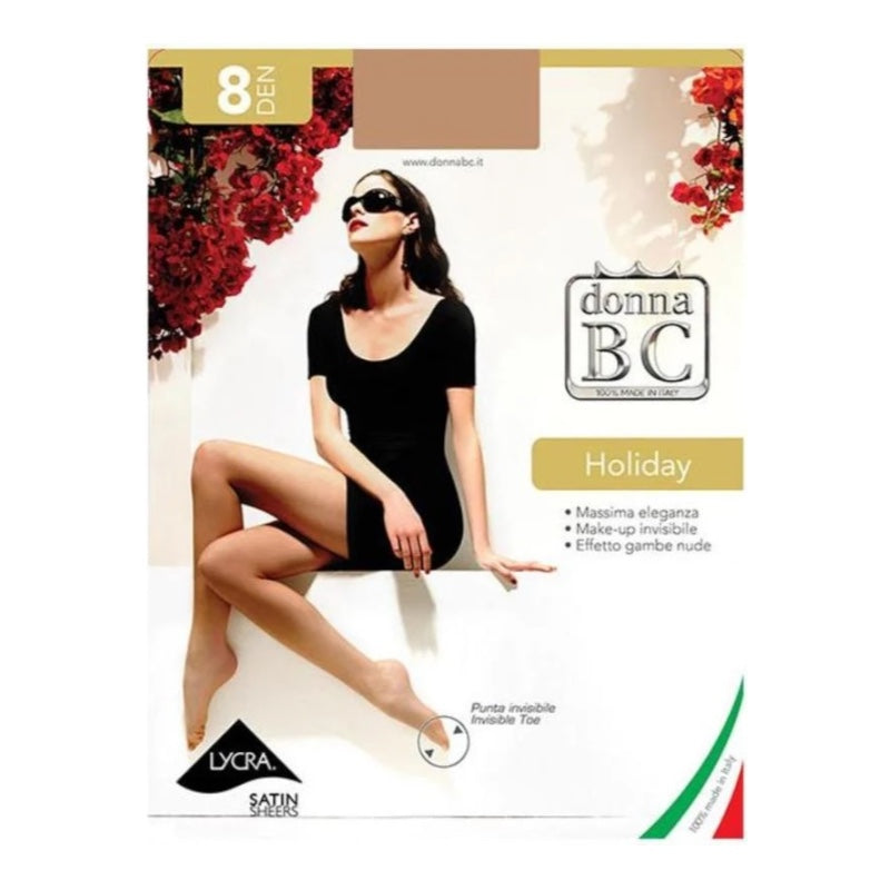 Silky tights 8 den (Size 5 xxl) nude toe Women Bc article Holiday 6 pairs