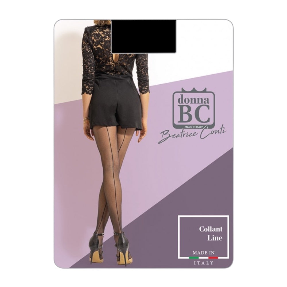 Bc art Line Women's Sheer Tights with Stripe, 6 Pairs