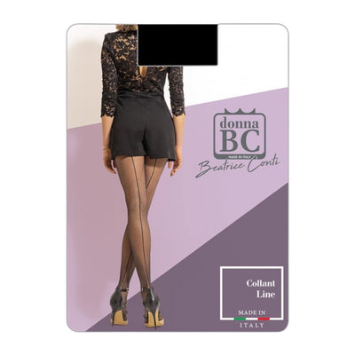Bc art Line Women's Sheer Tights with Stripe, 6 Pairs