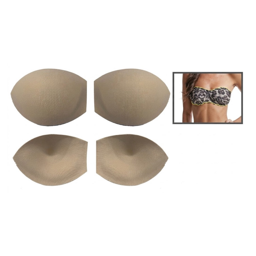 Anatomical padded push-up bandeau cup item 906