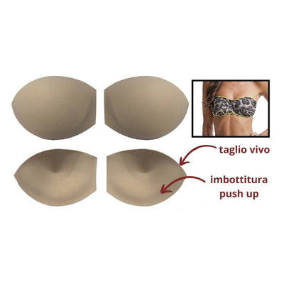 Coppa a fascia anatomica imbottita push up articolo 906
