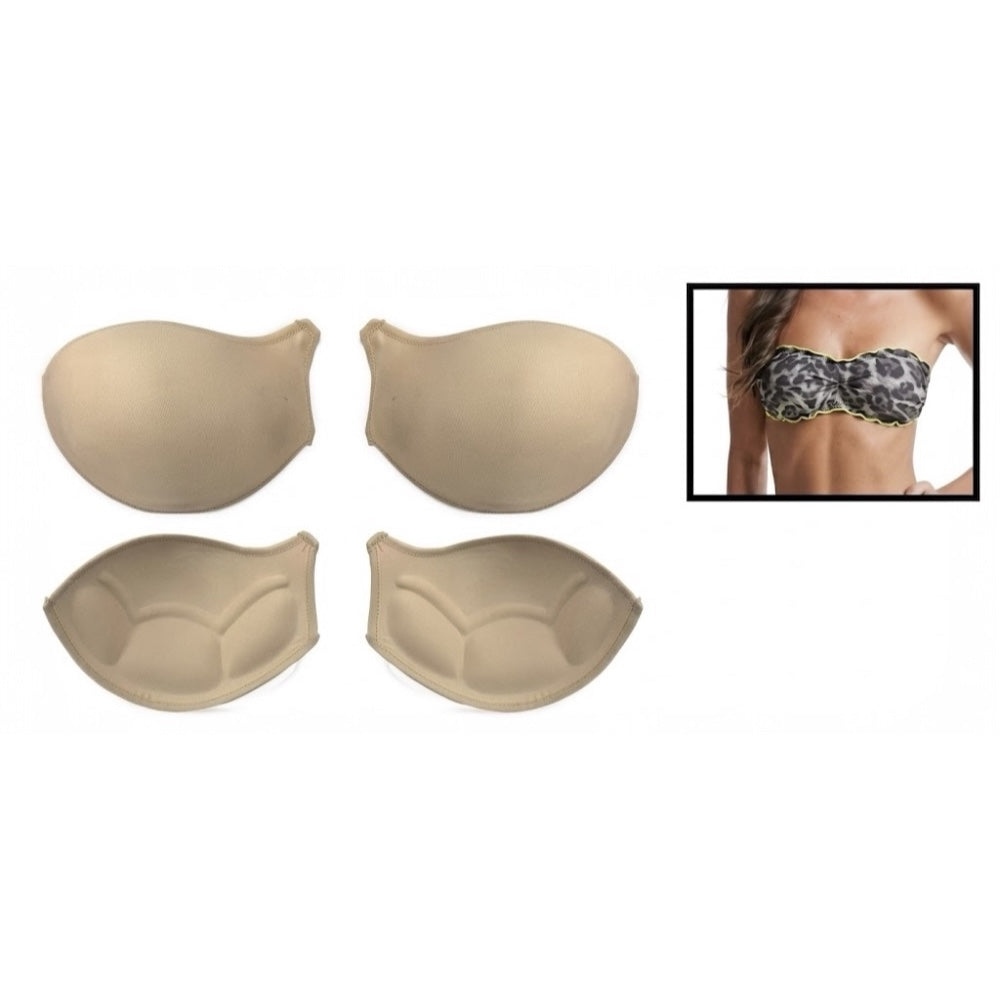 Anatomical padded band cup with differentiated thickness, item C003