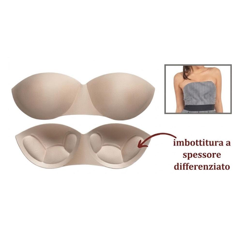Push up bandeau cup shape item 200