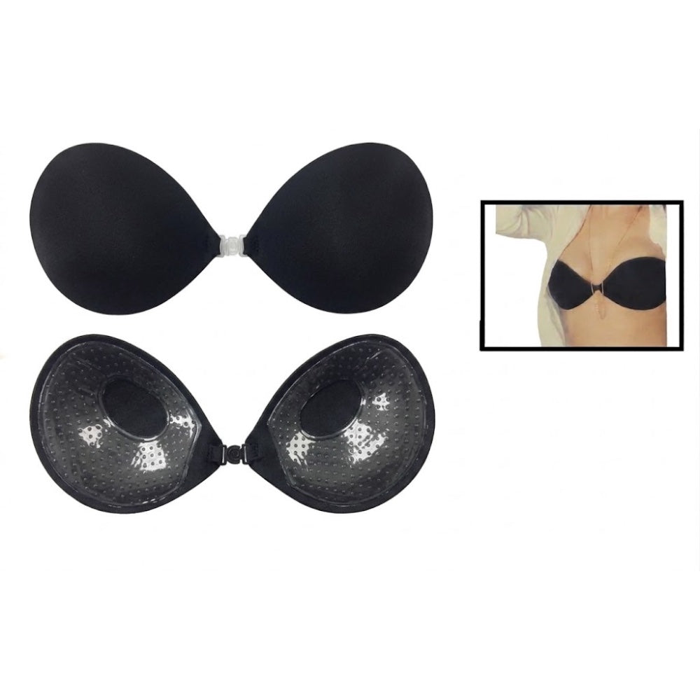 Oval shaped adhesive push up cup item C106