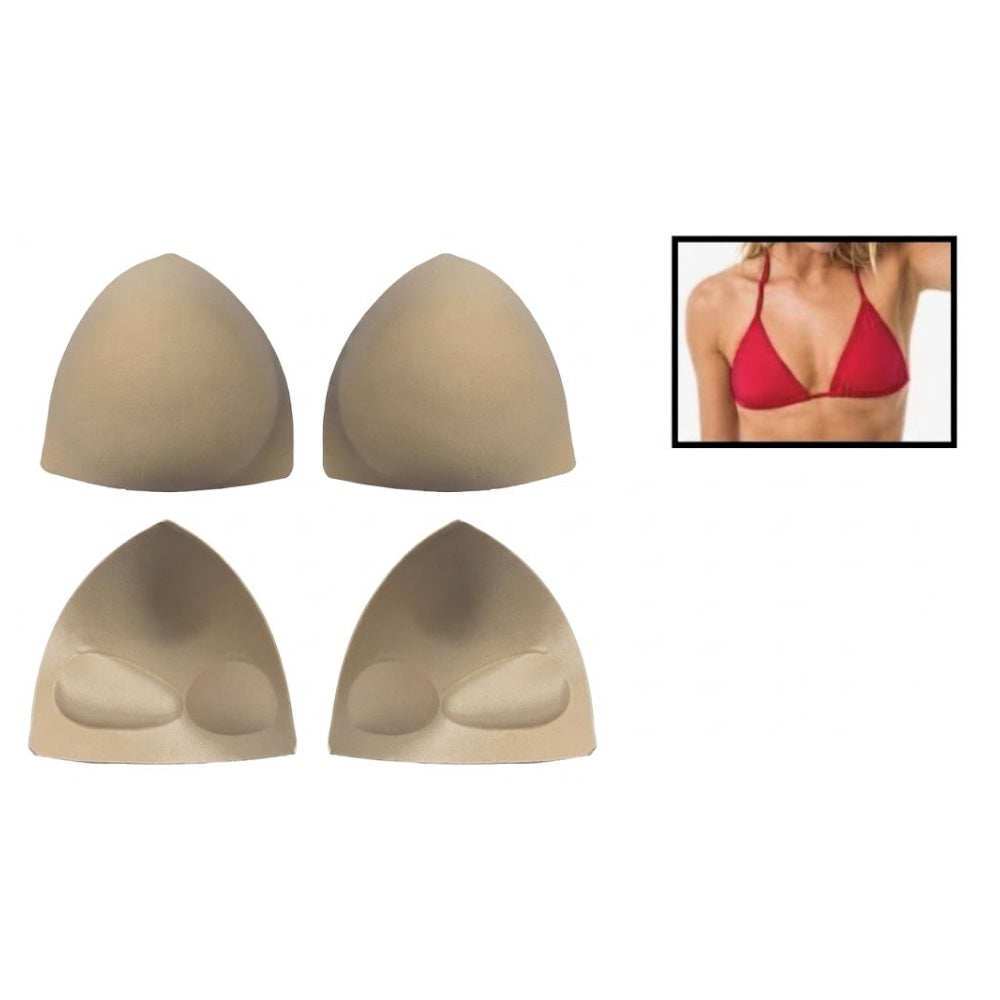 Anatomical padded push-up triangle cup, item 800T