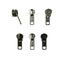 10mm metal chain zip slider