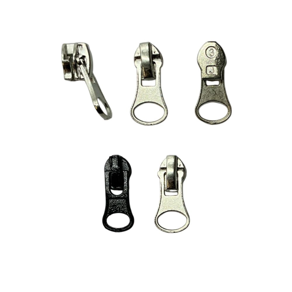 Cursore per zip catena 3 mm spirale rovesciato