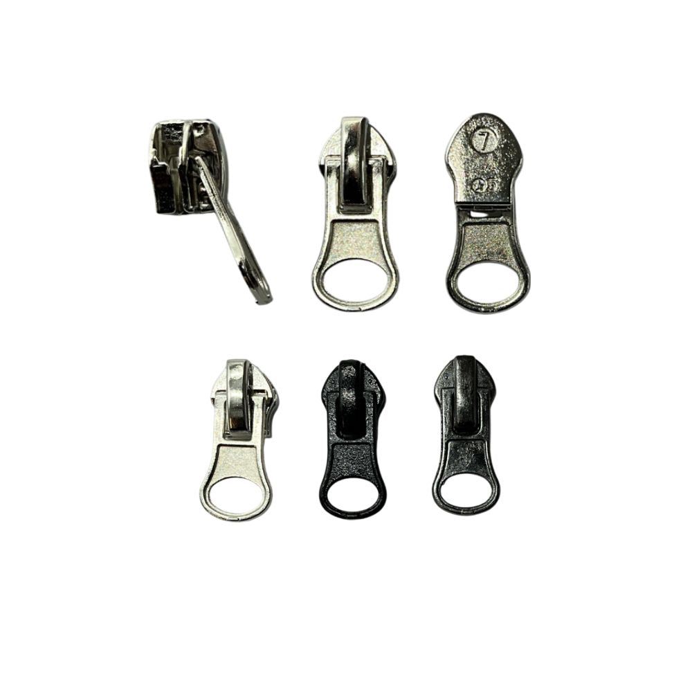Cursore per zip catena 6 mm spirale rovesciato