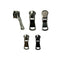 Slider for zip chain plastic 6 mm lowered tooth carriage