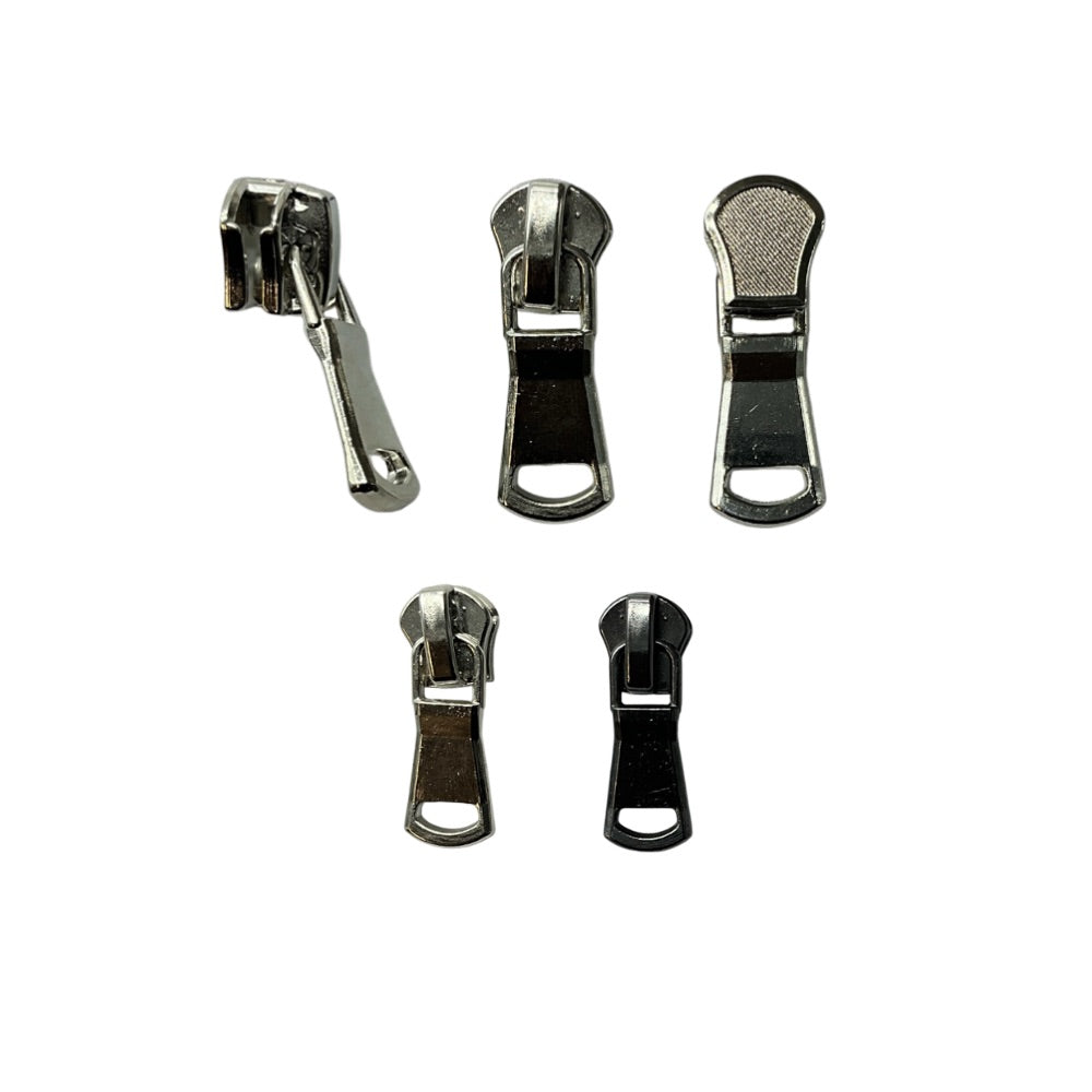 Slider for zip chain plastic 6 mm lowered tooth carriage