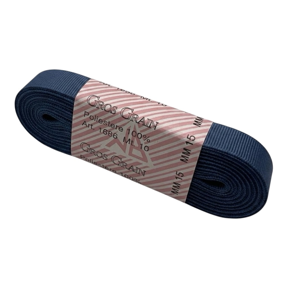Gros grain n 3 h cm 1.5 100% polyester article 1686/3 10 meters