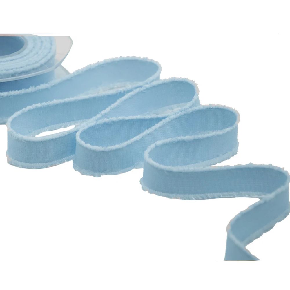 Fringed cotton effect ribbon H mm 23 item F182/22 15 meters