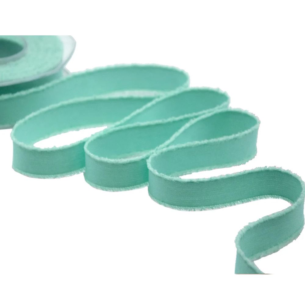 Fringed cotton effect ribbon H mm 23 item F182/22 15 meters