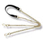 Zamac and leather bag chain item FM0353