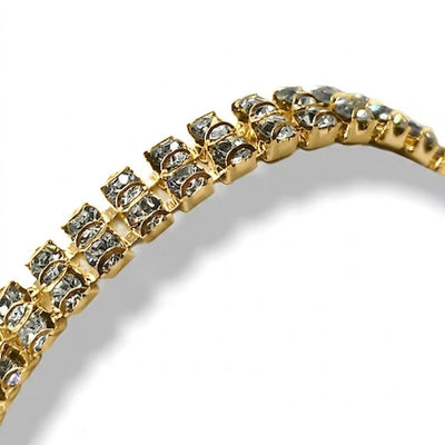 2-chain rhinestone thread (narrow link) ss12 (Ø 2 mm) jewel item FM9307