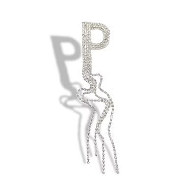 Iron-on application of the letter "P" item FM9357