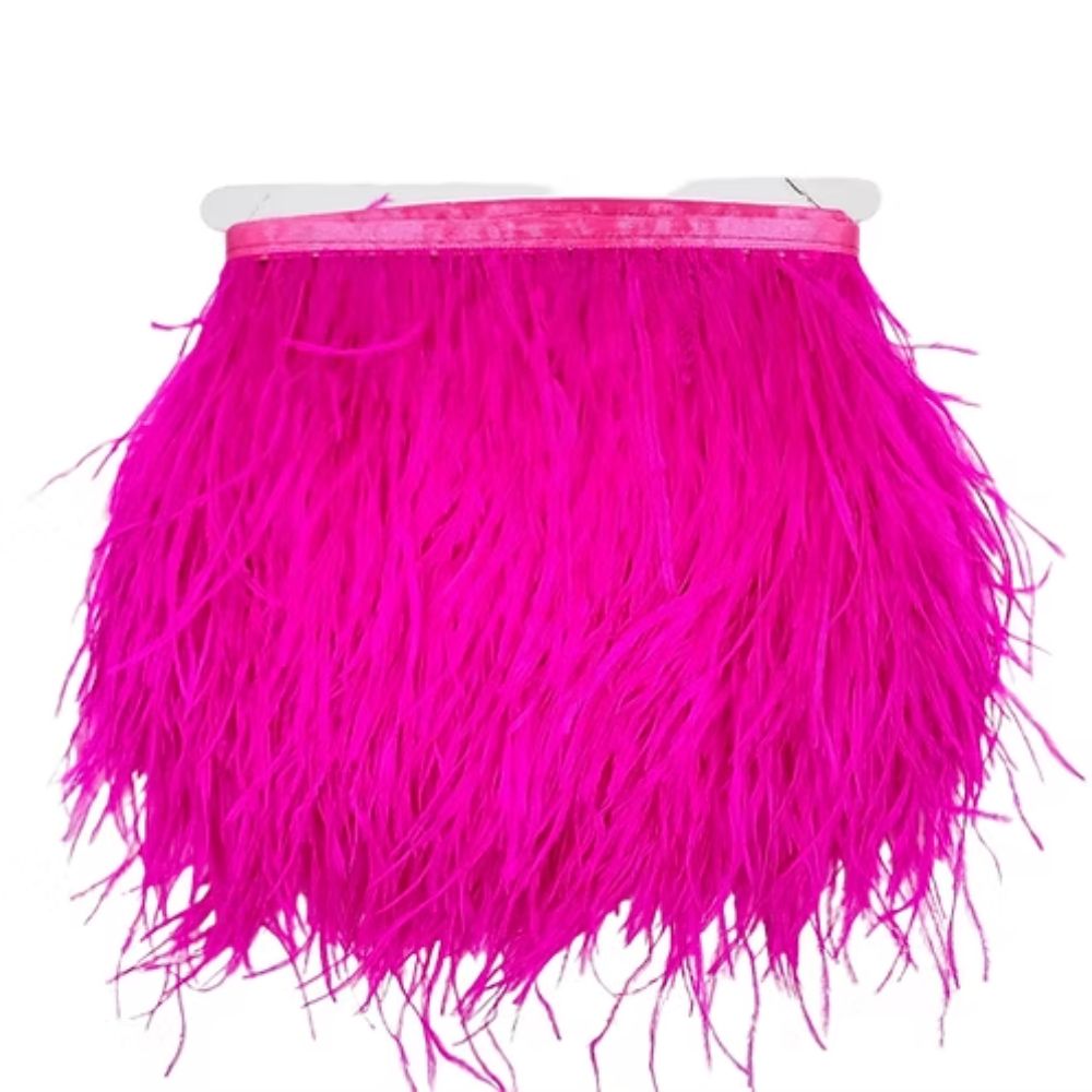 Ostrich fringe H cm 10 item Fm35140