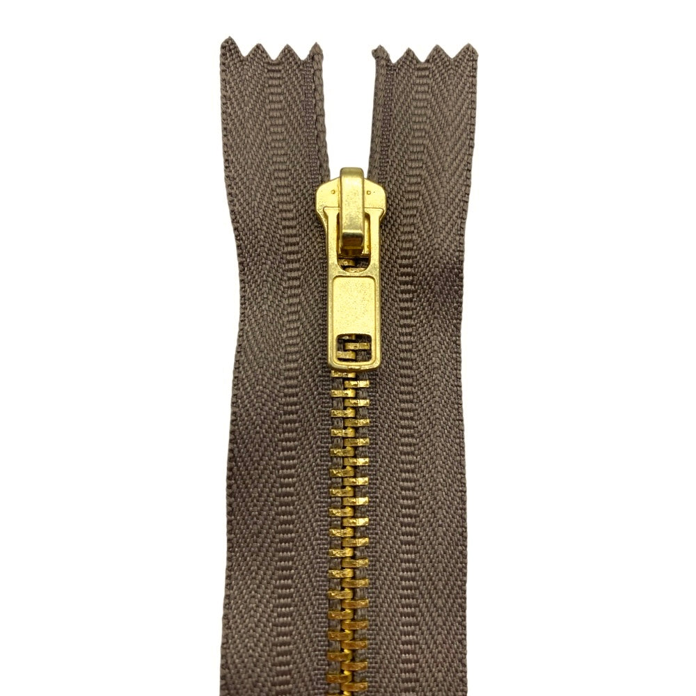Cerniera lampo per jeans 16 cm ottone catena 4 mm articolo 1183/1/16