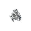 Fermo superiore per zip larghezza catena mm 08-10 pezzi 100