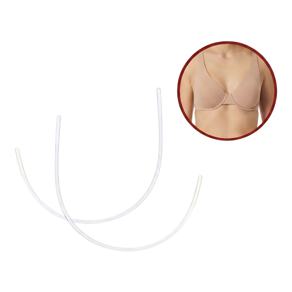 Asymmetric metal underwires for balconette bra item FE00002 pairs 1