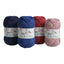Cotton flower crochet thread cotton mix lurex item 3604 10 balls
