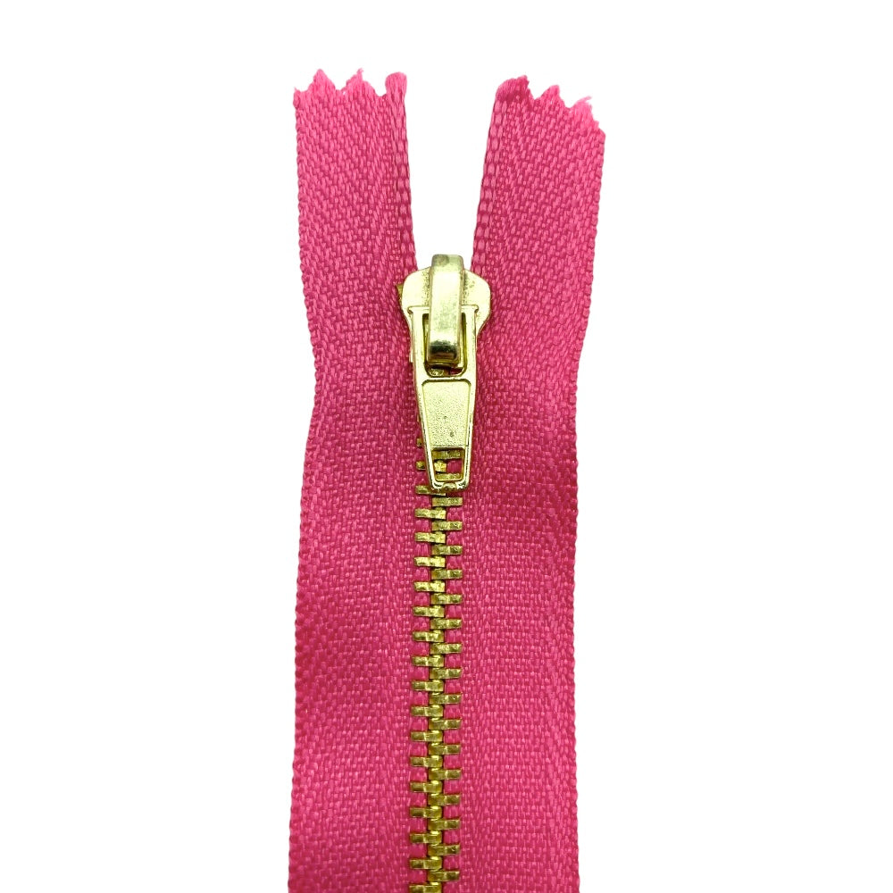Cerniera lampo per jeans 16 cm ottone catena 4 mm articolo 1183/1/16
