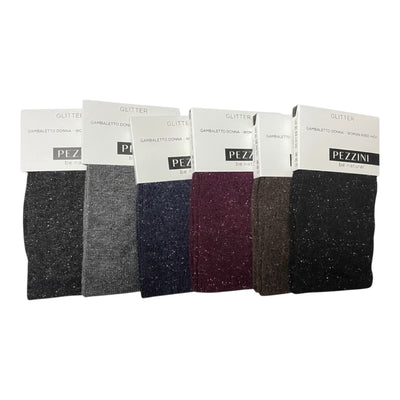 Women's warm lurex knee-highs item Dgb-Prestige 12 pairs