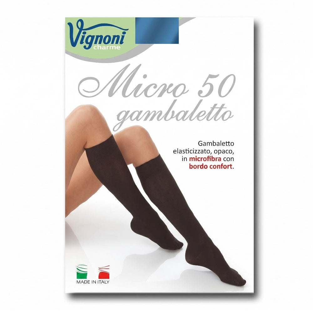 Vignoni 50 den microfiber women's knee highs, 10 pairs