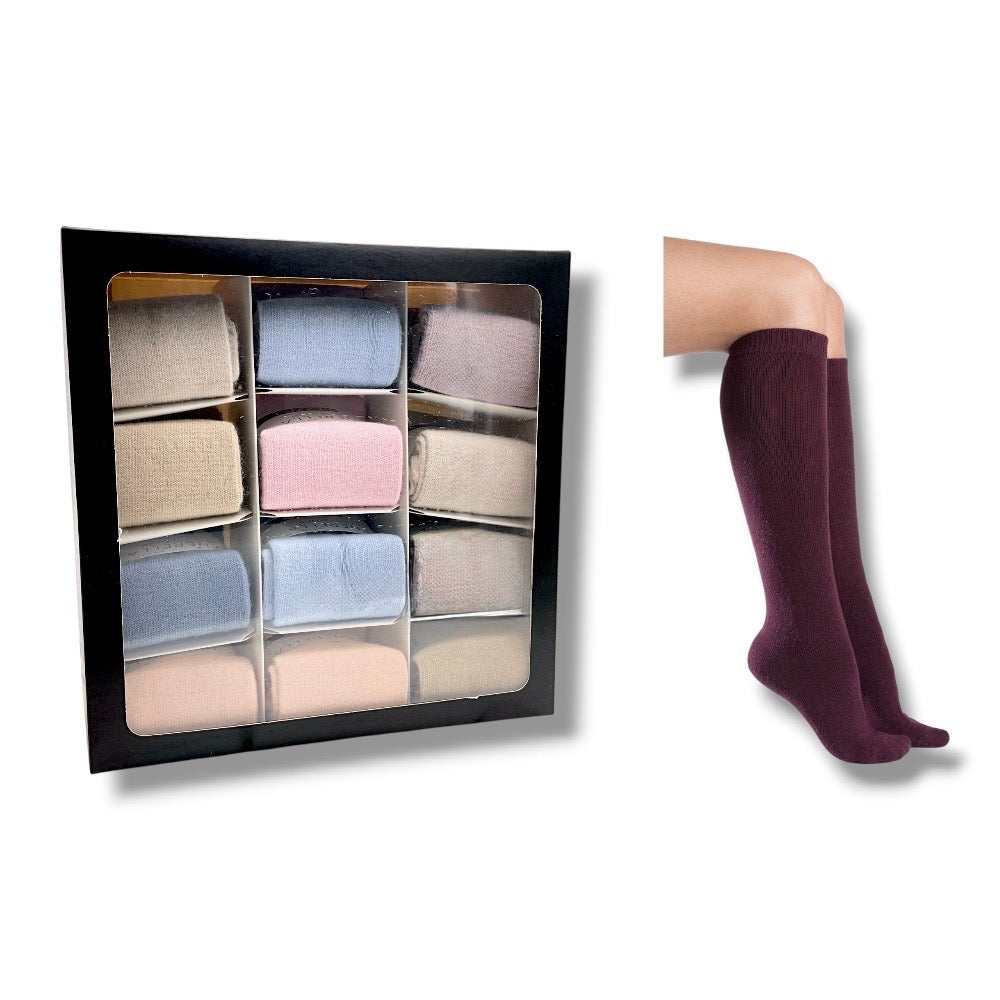 Women's soft knee-highs item Dgb-574 12 pairs