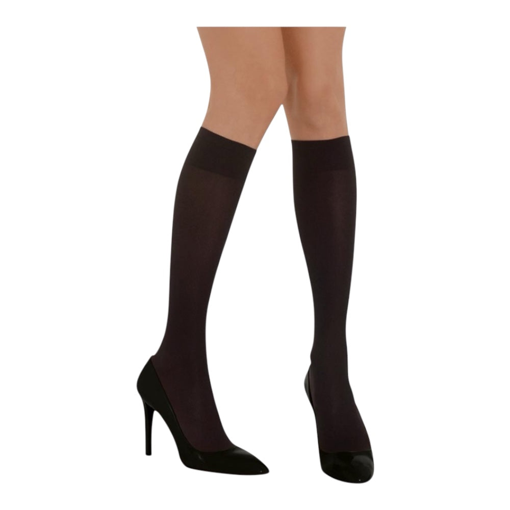Filodoro 60 den opaque super comfort knee highs, 6 pairs