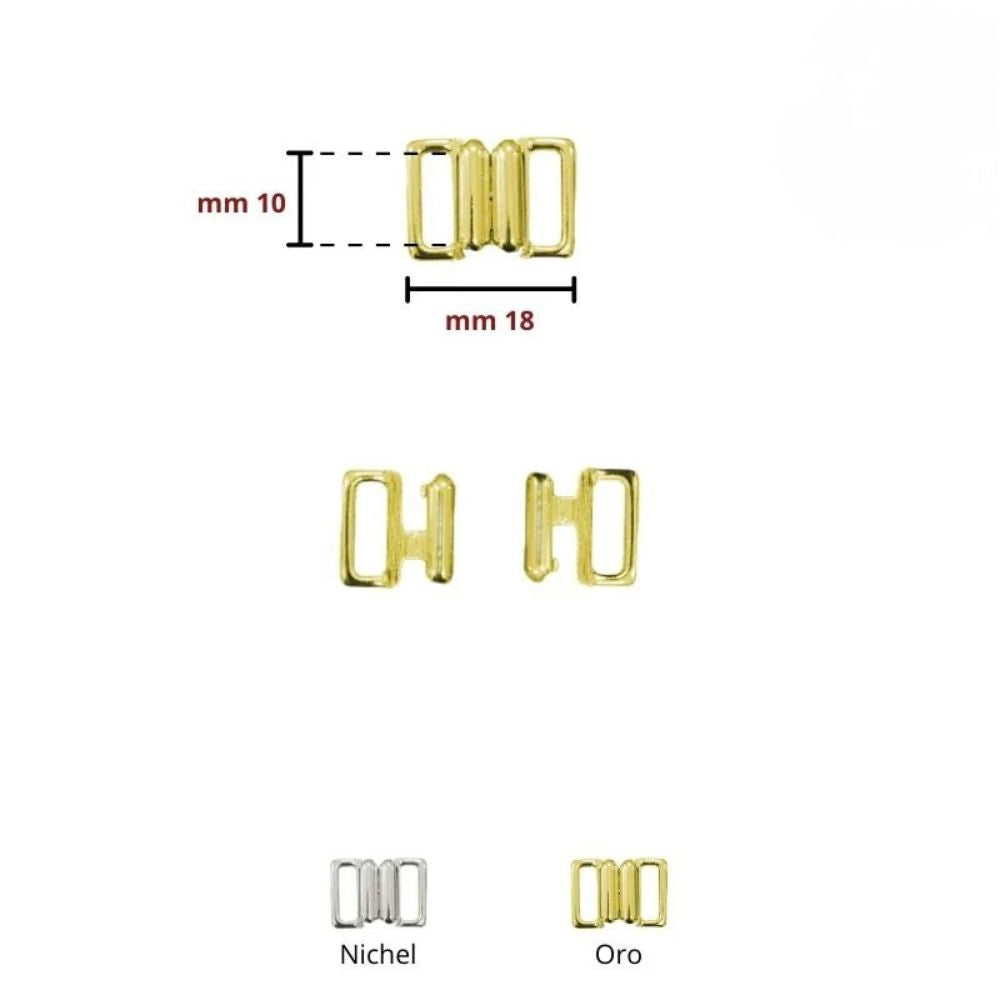 Metal swimsuit hook, 1 cm pitch, item 16616
 couples 12
