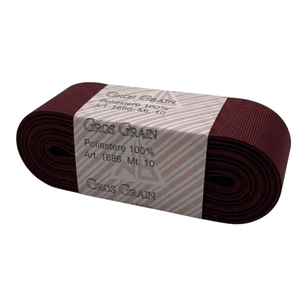 Gros grain n 9 h cm 4 100% polyester article 1686/9 10 meters