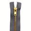 Cerniera lampo per jeans 20 cm ottone catena 4 mm articolo 1183/1/20