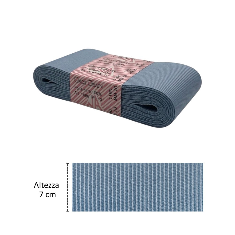 Gros grain n 20 H cm 7 poliestere 100% articolo 1686/20 metri 10