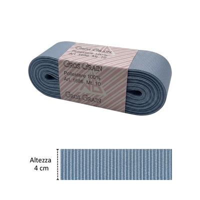 Gros grain n 9 h cm 4 100% polyester article 1686/9 10 meters