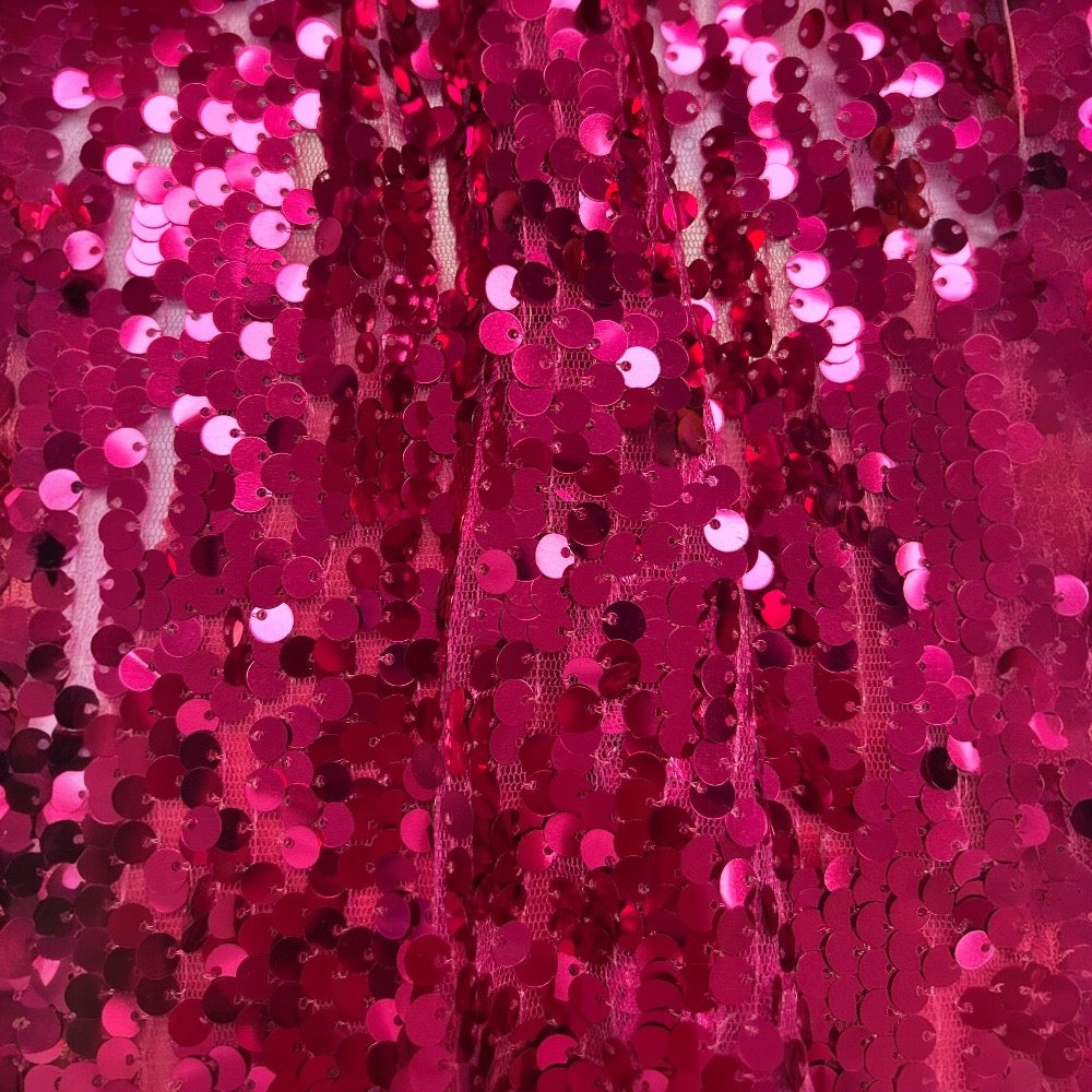 Sequin fabric h cm 140 item Luce