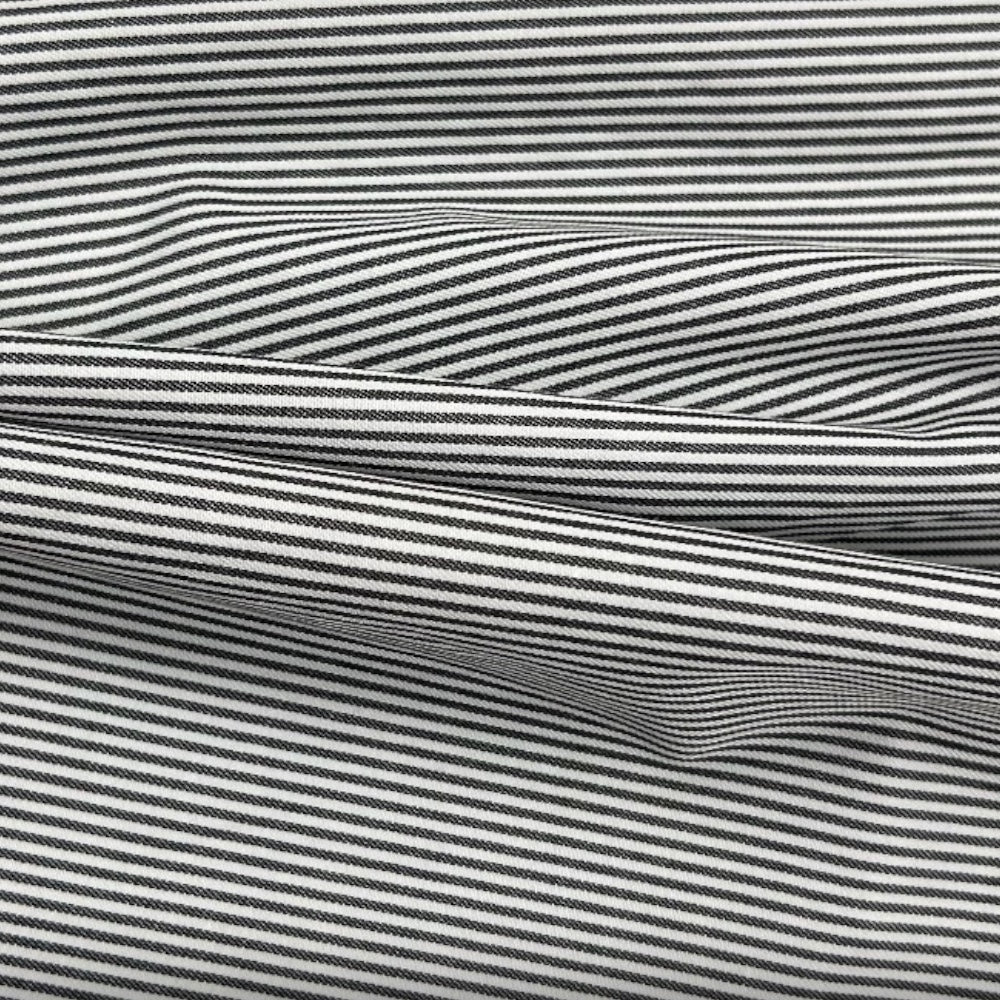 Polycotton mini stripes fabric (1 mm) width 150 cm article 16025
