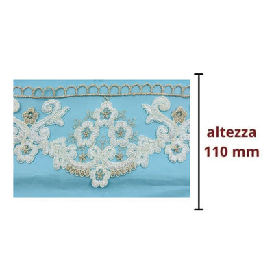 Pizzo in tulle rebrodè articolo KR003 metri 10