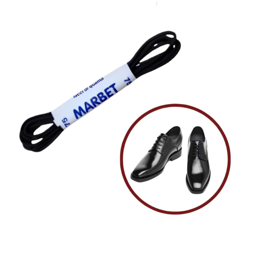 Lacci cm 75 cotone 100% articolo Tondino cerato paia 6