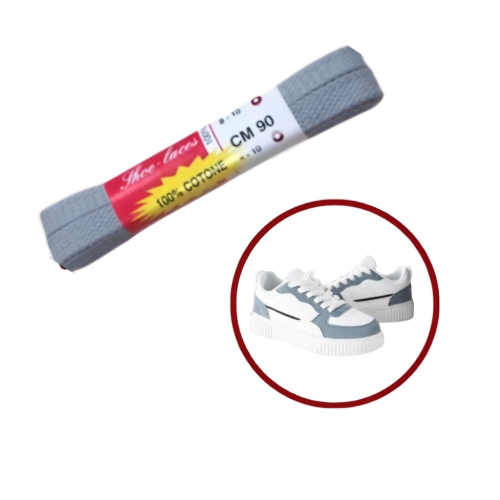Lacci piatti cm 90 cotone 100% articolo Sport 90 paia 6
