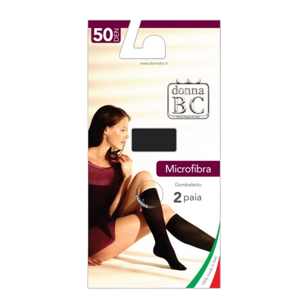 Micro 50 den microfibre knee-highs Bc 12 pairs