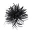 Spilla fiore in organza e piume di struzzo articolo Fm10932