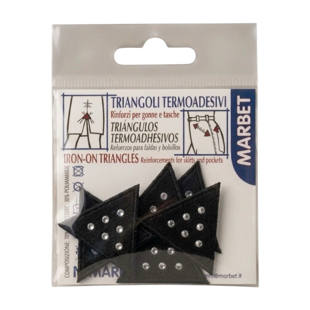 Iron-on application for fabric and rhinestones, item 7073, 6 pieces