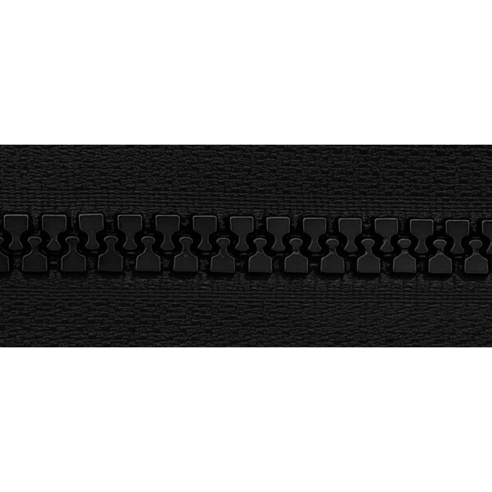 Continuous chain zipper plastic carriage 6 mm footage