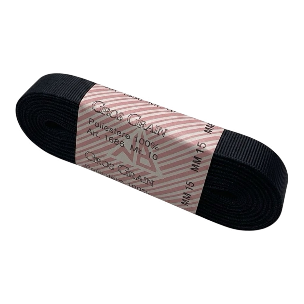 Gros grain n 3 h cm 1.5 100% polyester article 1686/3 10 meters