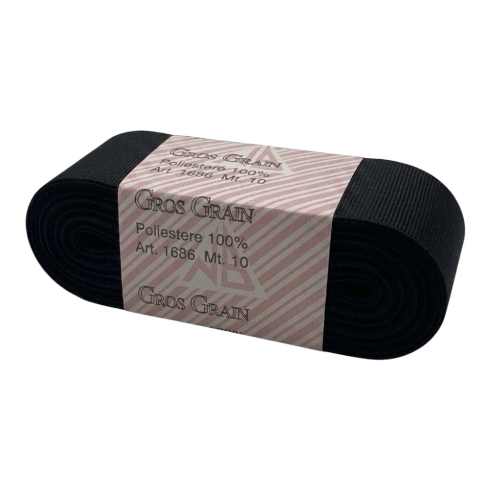 Gros grain n 9 h cm 4 100% polyester article 1686/9 10 meters