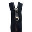 80cm combi metallic laminated zipper (2 sliders) divisible plastic chain 6mm