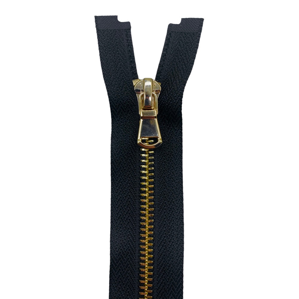 Cerniera lampo metallo lucida cm 20 catena 5 mm
